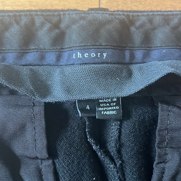 Theory black pants size 4 - Picture 3 of 6